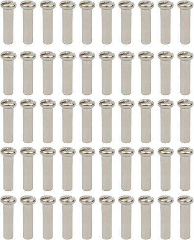 50pcs Metal Mountain Bike Wheel Spoke Nipple Replacement for 12G 13G 14G Spoke Road Mountain Bicycles Part Accessories in Saudi Arabia