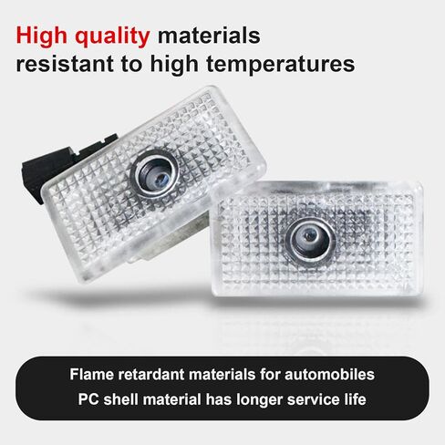 2025 Model Y Logo Projector for Tesla Car Door Light LED Puddle Lights 3D Welcome Light Cool Stuff Model 3/Y/S/X Accessories (White-4 PCS) in Kuwait