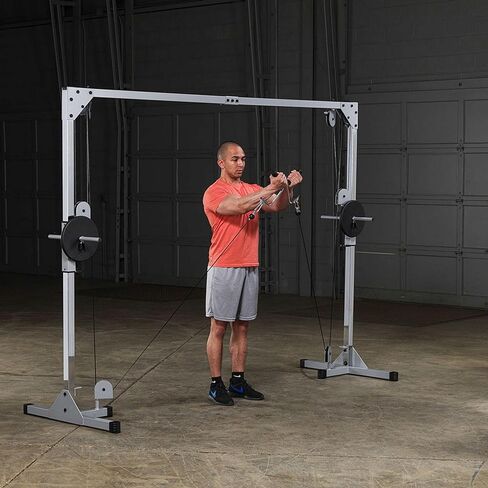 Body-Solid Best Fitness Functional Trainer Cable Machine, Full Body Workout Weight Stacks, Chest and Shoulder Exercise Home Gym LAT Pulldown Machines with 190lb Weights Stack, Midnight Black in Saudi Arabia