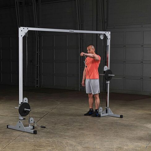 Body-Solid Best Fitness Functional Trainer Cable Machine, Full Body Workout Weight Stacks, Chest and Shoulder Exercise Home Gym LAT Pulldown Machines with 190lb Weights Stack, Midnight Black in Saudi Arabia
