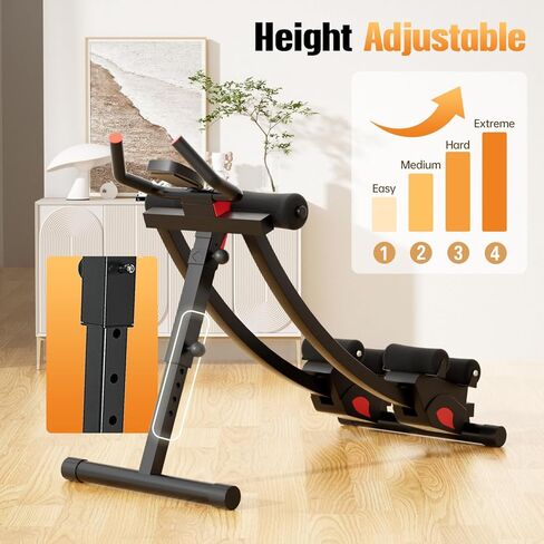 جهاز تمارين البطن، جهاز تدريب AB، معدات تمرين لتدريب القوة في صالة الألعاب الرياضية المنزلية، معدات تمارين البطن، جهاز AB لتمرين المعدة، مدرب البطن القابل للطي للرجال والنساء in Kuwait