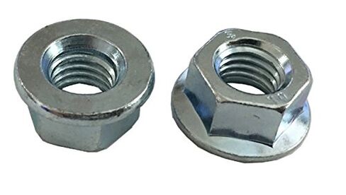 M14-2.00 صامولة سداسية ذات شفة خشنة فئة 10، غير مسننة، Din 6923، زنك Cr+3 - عبوة من 10 قطع in Saudi Arabia