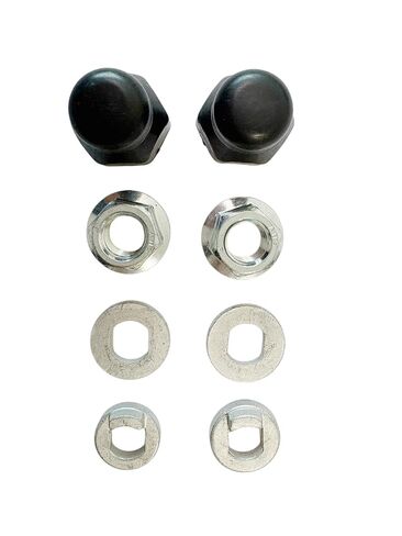 12mm Electric Bike Hub Motor Nut Kit – M12 Locknuts with Washers & Rubber Caps, 12mm Axle Hardware Set for 250W-500W E-Bike Scooter Motor, Anti-Loose Rust-Proof in Saudi Arabia