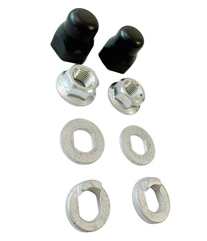 12mm Electric Bike Hub Motor Nut Kit – M12 Locknuts with Washers & Rubber Caps, 12mm Axle Hardware Set for 250W-500W E-Bike Scooter Motor, Anti-Loose Rust-Proof in Saudi Arabia
