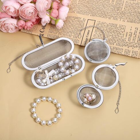 2 Pcs Ultrasonic Cleaner Baskets for Small Parts, Stainless Steel Basket for Ultrasonic Jewelry Cleaner, Small Parts Jewelry Cleaning Basket for Diamond Ring Jewelrys Cleaners in Saudi Arabia
