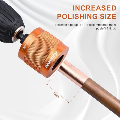 منظف ​​أنابيب نحاسية معدنية 1/2 بوصة و3/4 بوصة و1 بوصة للمثقاب، مع ساق سداسية 1/4 بوصة، تحتوي كل منها على شفرتين إضافيتين للفرشاة، لتنظيف الأنابيب النحاسية، والتلميع، وإزالة الطلاء والصدأ (برتقالي) in Kuwait