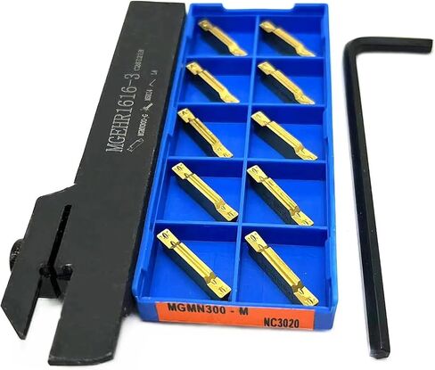 MGEHR1212-3 MGEHR1616-3 MGEHR2020-3 MGMN300 NC3020 External Grooving Tool Handle Parting Plate Carbide Inserts(Only 10PC Inserts) in Saudi Arabia
