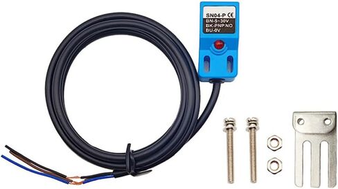 SN04 Inductive Proximity Sensor Blue Detection Approach Switch with SN Bracket (1 Pack) (SN04-P2 + Bracket) in Kuwait