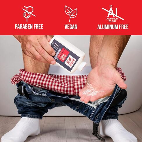 HAPPY NUTS Jock Itch OTC Antifungal Treatment Powder - 2% Miconazole Nitrate - FSA Eligible HSA - Clinically Proven Cures Most Jock Itch, Athletes Foot, Ringworm and More - Relieves Itching & Burning in Kuwait