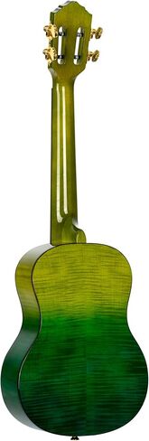 Ortega Guitars, 4-String Prism Series Slotted Headstock Tenor Ukulele w/Bag, Right, ivy fade, One Size (RUPR in Kuwait