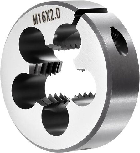 PATIKIL M4 x 0.7mm Round Threading Die, Metric Right Hand Alloy Steel Machine Thread, Adjustable Repair Screw Cutting Tool for Mild Steel, Copper, Aluminum in Saudi Arabia
