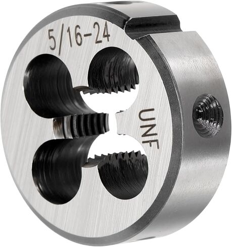 PATIKIL 1/4"-28 UNF Round Threading Die, Right Hand Alloy Steel Machine Thread, Non-Adjustable Repair Screw Cutting Tool for Mild Steel, Copper, Aluminum in Saudi Arabia