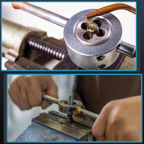PATIKIL 3/4"-16 UNF Round Threading Die, Right Hand Alloy Steel Machine Thread, Adjustable Repair Screw Cutting Tool for Mild Steel, Copper, Aluminum in Saudi Arabia