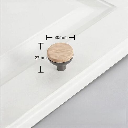 مقابض الأثاث الخشبي، مقبض باب من الخشب الصلب، خزانة بأدراج وخزانة قطعة واحدة (رمادي-بلوط) in Kuwait