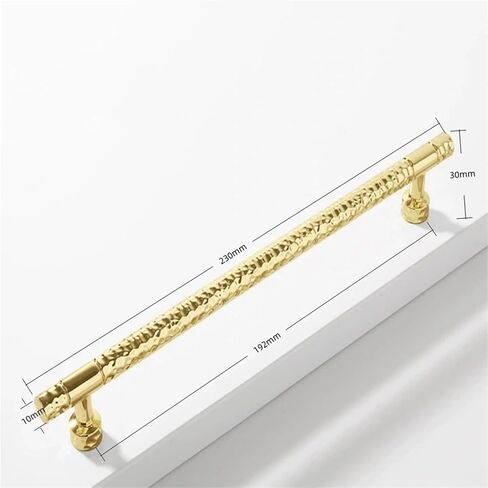 الصلبة T على شكل المطرقة نمط خزانة درج الأثاث مقابض الأبواب تسحب 1 قطعة (مشرق gold-C192) in Kuwait