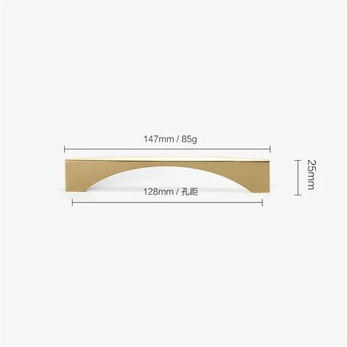 Drawer Handle Antique Bronze Golden Wine Cabinet Closet Door Furniture Hardware Zinc Alloy 1Pcs(Golden-128mm) in Saudi Arabia