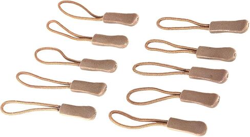 POCREATION 10 Zipper Pulls Slider Cord Rope Puller Ends, Non Slip Handle Grip, Easy to Install, with Lock Zip Buckle, for Outdoor Backpack Travel Packs Bags Dresses Sportswear in Saudi Arabia
