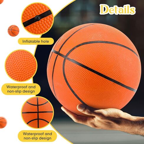 6 Pack Sport Balls Set with Pumps Official Size Footballs and Basketballs Bulk for Training and Practice Indoor Outdoor Use for Youth Adults Sport Gifts in Saudi Arabia