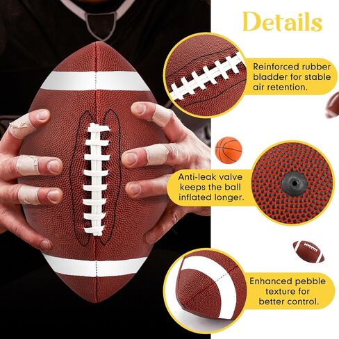 6 Pack Sport Balls Set with Pumps Official Size Footballs and Basketballs Bulk for Training and Practice Indoor Outdoor Use for Youth Adults Sport Gifts in Saudi Arabia