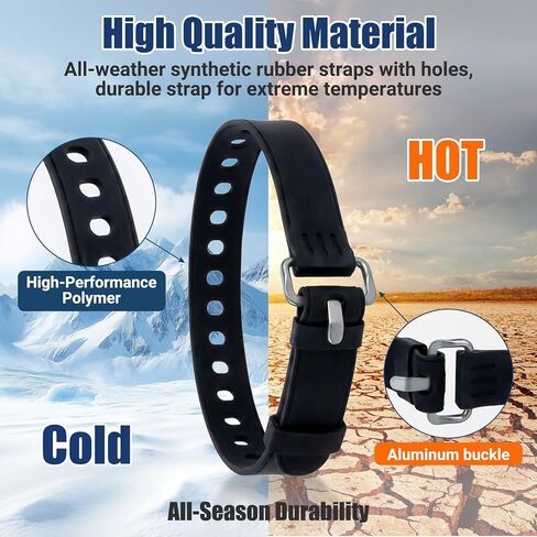 PSLER 2 Pack Heavy-Duty Silicone Utility Straps - 28inch Adjustable Rubber Tie Down Straps with Aircraft Aluminum Buckle, 50lb Capacity for Ladders, Ski Gear, Luggage & Cargo, Black in Kuwait