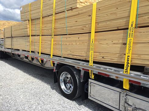 4" x 30’ Heavy Duty Winch Strap with Flat Hook for Flatbed Trailer 6,000 lbs Load Limit — 10 Pack in Kuwait