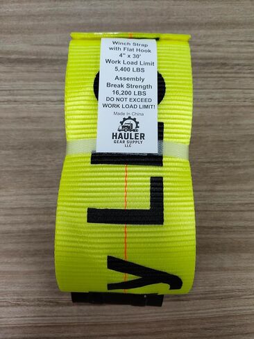 4" x 30 FT Winch Strap 10 Pack, 5400 lb WLL 16200 lb Break Strength Tie Down Strap Set, Heavy Duty Trailer Straps for Flatbed Loads and Straps for Trucks in Kuwait