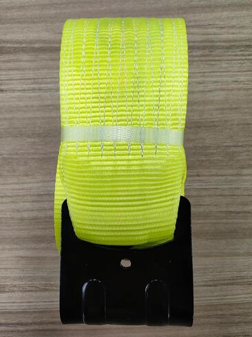 4" x 30 FT Winch Strap 10 Pack, 5400 lb WLL 16200 lb Break Strength Tie Down Strap Set, Heavy Duty Trailer Straps for Flatbed Loads and Straps for Trucks in Kuwait