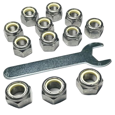 12pcs ZQToday 1/2-20 Lock Nuts Stainless,1/2-20 Nylon Insert Locknuts with Wrench,304 Stainless Steel Standard Inch Thread in Saudi Arabia
