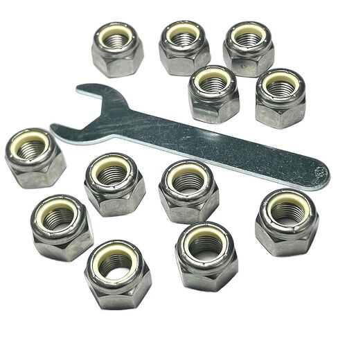 12pcs ZQToday 1/2-20 Lock Nuts Stainless,1/2-20 Nylon Insert Locknuts with Wrench,304 Stainless Steel Standard Inch Thread in Saudi Arabia
