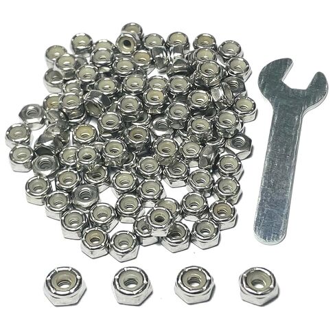 12pcs ZQToday 1/2-20 Lock Nuts Stainless,1/2-20 Nylon Insert Locknuts with Wrench,304 Stainless Steel Standard Inch Thread in Kuwait