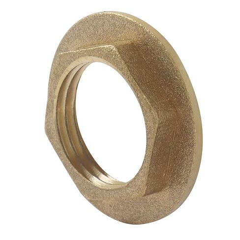2Pcs G1/2" Brass Lock Nuts with Flange- Heavy Duty Hex Female Locknut for Plumbing & Hydraulic Systems in Saudi Arabia