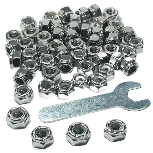 12pcs ZQToday 1/2-20 Lock Nuts Stainless,1/2-20 Nylon Insert Locknuts with Wrench,304 Stainless Steel Standard Inch Thread in Saudi Arabia