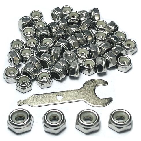 12pcs ZQToday 1/2-20 Lock Nuts Stainless,1/2-20 Nylon Insert Locknuts with Wrench,304 Stainless Steel Standard Inch Thread in Saudi Arabia