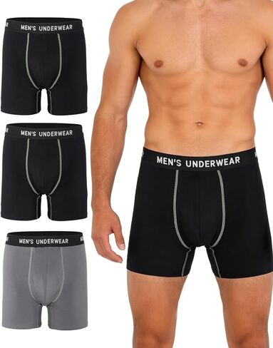 Men's Incontinence Underwear, 100ML Absorb Leak Proof Boxer Briefs with Upgraded Fast-Absorbing Core (5, 4 Colors, X-Large) in Saudi Arabia