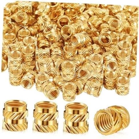 Pcs M6 Threaded Inserts Heat Set Inserts Brass 3D Printing M6 x D8 x L8 100 in Saudi Arabia