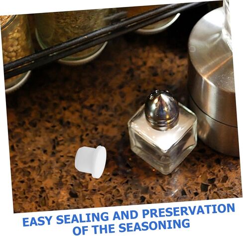 10PCS Small Silicone Stopper Solid Replacement Plugs for Salt Bottles Pepper Shakers Pots Pipes Leak Seal Reusable Easy Install in Saudi Arabia