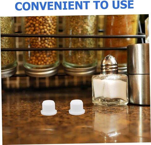 10PCS Small Silicone Stopper Solid Replacement Plugs for Salt Bottles Pepper Shakers Pots Pipes Leak Seal Reusable Easy Install in Saudi Arabia
