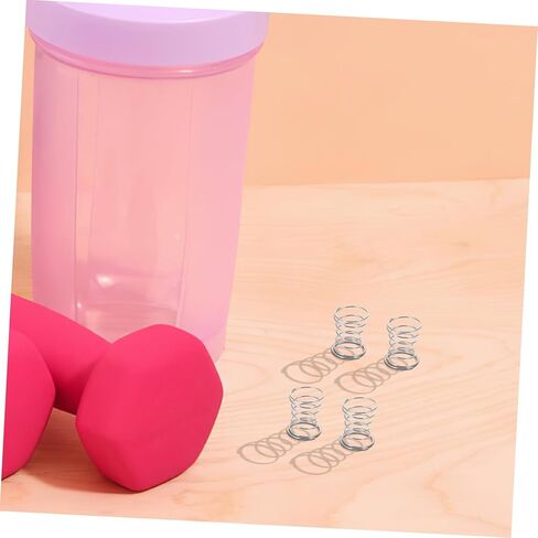 Sosoport 10PCS Stainless Steel Shaker Bottle Balls for Protein Shakes Portable Spring Whisk Mixers Compatible with Sports Cups and Shaker Bottles Food Safe for Home Office Outdoor Use in Saudi Arabia
