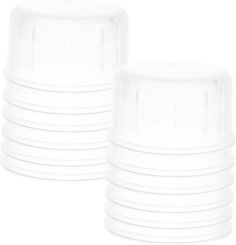 Cabilock 12pcs Plastic Shaker Lids Replacement Splash Covers for Juice and Cocktail Cups Reusable Drink Mixer Caps for Lemon Tea and Beverage Shakers Portable and Easy to Clean in Saudi Arabia