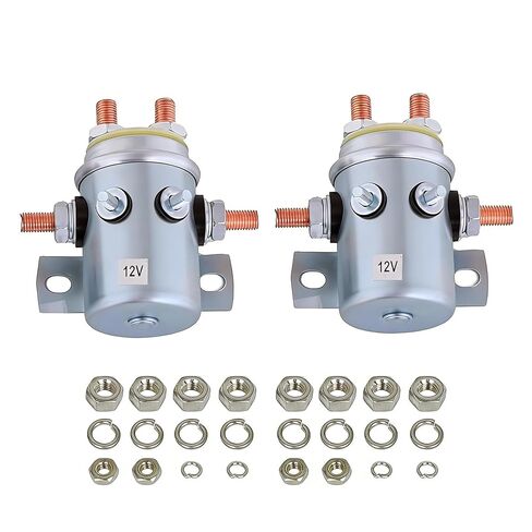 Tool Offroad Replacement Universal Winch Solenoid Relay Contactor 24V 500A for 8000lbs-15000lbs ATV UTV 4X4 Vehicles 4WD in Kuwait