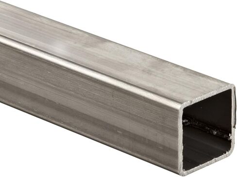 304 Stainless Steel Square Tubing, ASTM A554, 2" Height, 0.12" Wall, 24" Length, OnlineMetals in Saudi Arabia