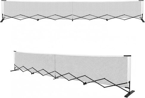 Generic Retractable Net 22FT Portable Net System with Steady Metal Frame Free Assembly & Carry Bag for Backyards Driveways and Garages in Saudi Arabia