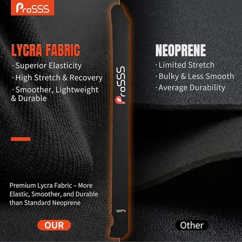 Power-Pole Cover 1PCS (10ft, Black) – Premium Lycra Fabric for Superior Elasticity – Snug Stretch Fit – No Zipper/Velcro – Travel Protective Cover for Power-Pole Blades in Kuwait