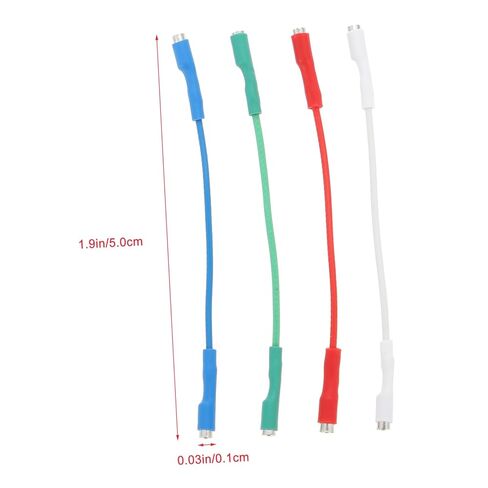 NUOBESTY 4pcs Phono Wires for Turntable and Phonograph Insulated Design Flexible Coded Headshell Wires for Record Player Accessories in Saudi Arabia
