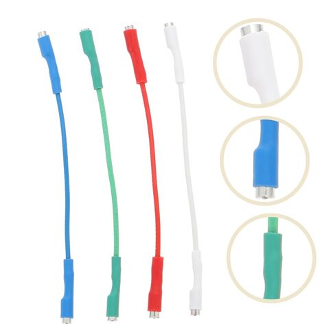 NUOBESTY 4pcs Phono Wires for Turntable and Phonograph Insulated Design Flexible Coded Headshell Wires for Record Player Accessories in Saudi Arabia