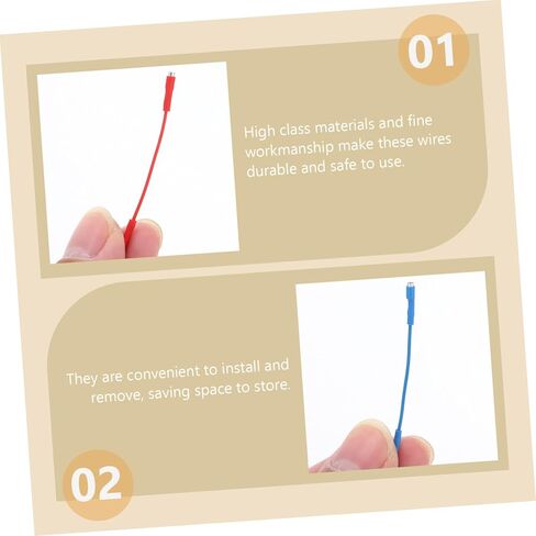 NUOBESTY 4pcs Phono Wires for Turntable and Phonograph Insulated Design Flexible Coded Headshell Wires for Record Player Accessories in Saudi Arabia