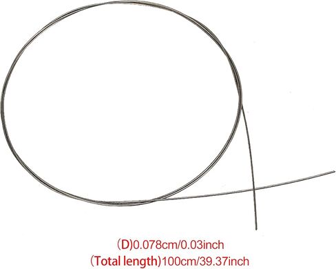 2pcs 13# Model Silver 39.37Inch Piano Music Steel Wire Strings Musical Instrument Accessories in Saudi Arabia