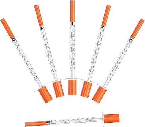 1ml/cc 31G 1/4" 6mm Syringe, Disposable Individual Package, Pack of 100 in Saudi Arabia