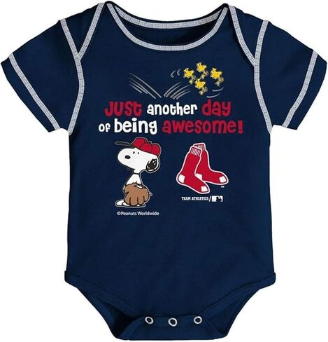 Outerstuff Boston Red Sox Infant One Piece Bodysuit Creeper - Navy (Navy, 12 Months) in Saudi Arabia