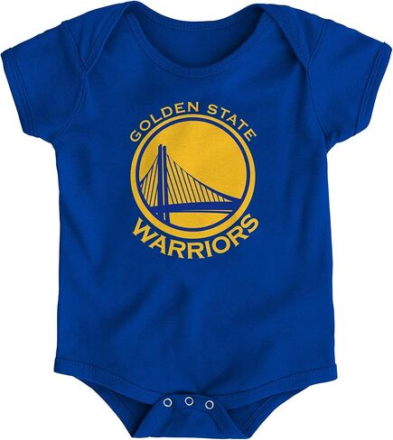 OuterStuff Golden State Warriors NBA شعار الزاحف للرضع حديثي الولادة، أزرق 24 شهرًا in Saudi Arabia
